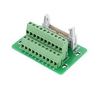 Eujgoov Scheda Breakout PLC Interfaccia 20 Pin Connettore IDC per Montaggio Guida DIN Staffa Inclusa