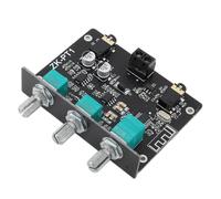 Eujgoov Scheda Decodificatore Stereo BT 5.0, Uscita AUX a 2 con Controllo dei Bassi Acuti per Altoparlanti e Cuffie Attivi, Supporta Alimentatore DC5-24V, Ricevitore Cordless ZK PT1