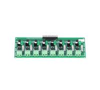 Eujgoov Scheda di Isolamento Optoaccoppiatore a 8, Modulo di Rilevamento | Materiale PCB, Uscita TTL 3-5V, Compatibile PLC 24V, Utilità Fai da Te per Test MCU