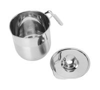 Eujgoov Separatore di Uova, Secchio in Acciaio Inossidabile con Coperchio, Pratico Separatore di Albume e Tuorlo per Cucinare e Cuocere Al Forno (Stile 2)