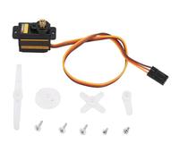 Eujgoov Servo per Ingranaggi in Metallo ES08MA II 12g 1,8 Kg .cm 0,10 Sec Servo Analogico Ad Alta velocità con Ingranaggi in Metallo e 4 Corni per Robot Elicottero Aereo RC