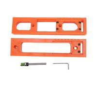 Eujgoov Set da 2 Pezzi di Fustelle per Cerniere 3D Tipo 30, Taglierina per Fessure per Porte Nascoste, Taglierina per Fessure a Croce per L'installazione di Cerniere 3D Nascoste su Telai