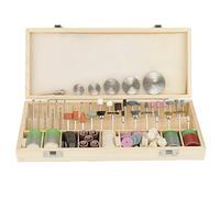 Eujgoov Set di Accessori per Utensili, Accessori per Utensili Rotanti da 242 Pezzi con Scatola di Immagazzinaggio in Legno, Gambo da 1/8 Pollici per Smerigliatura, Incisione, Taglio, Lucidatura,