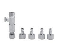 Eujgoov Set di Adattatori Aerografati a Connessione Rapida, Raccordi per Spazzole Ad Aria, 1/8 Raccordi Femmine Maschili, Set Adattatore per Disconnessione a Cavallo Aerografo, con 4, per