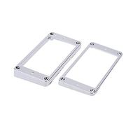 Eujgoov Set di Anelli di Montaggio in Plastica con Cornice per Pickup per Chitarra Cromata a Spirale, per Chitarra Elettrica Stile 9,1 Cm X 4,5 Cm