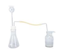 Eujgoov Set di Imbuti a Collo Lungo per la Separazione del Gas Bottiglia Conica da 150 Ml Bottiglia di Raccolta del Gas da 125 Ml per la Generazione di O2 H2 CO2