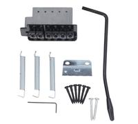 Eujgoov Set di Ponti Tremolo per Chitarra Elettrica, Sella Rigida di Ricambio in Metallo per Mancini, Stile ST, Spaziatura 52,5 Mm, con Set di 6 Corde Tremolo Elettriche, Hardtail Fisso di Ricambio