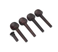 Eujgoov Set di Raccordi per Violino in Ebano 4/4, Kit di Accessori Professionali per Violino con Cordiera in Lega di Alluminio e Cuscinetti in Sughero per Accordatura e Durata Migliorate