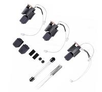 Eujgoov Snapmaker U1 Hotend Kit da 3 Pezzi Ugelli da 0,2 Mm 0,4 Mm 0,6 Blocco Riscaldante in Ceramica 24 V 48 W 300 C Tutto in Metallo a Prova di Perdite con Calzini in Silicone Ago