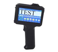 Eujgoov Stampante a Getto D'Inchiostro Portatile da 12,7 Mm con Codificatore di Data Portatile per Cartoni, Tappi di Bottiglia in Plastica, Sacchetti di Imballaggio con Inchiostro da 42