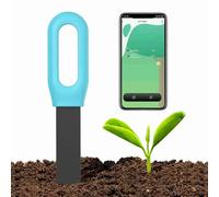 Eujgoov Tester del Suolo, Materiale PC ABS, Rilevatore Intelligente di Umidità e Temperatura per, Letture Accurate e Allarme Batteria Scarica, Adatto per Piante Interno