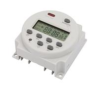 Eujgoov Timer Interruttore 12 Volt Relè Tempo Programmabile Timer 7 Giorni Con Display LCD Digitale per Lampade, Radio E Televisione (220 V AC)