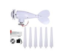 Eujgoov Turbina Eolica 300 W 6 Blade 1,0 M/s Startup All Weather Safe Ibrido Silenzioso AC Pronto per la Casa Farm RV Generatore di Barche