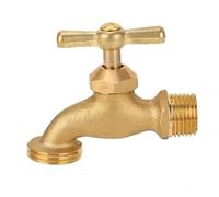 Eujgoov Valvola Dell'acqua del Tubo di Irrigazione G1/2 Pollici di Ingresso, Raccordo del Tubo in Ottone G3/4 Pollici