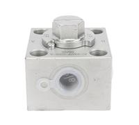 Eujgoov Valvola Deviatrice a 3 Vie, Valvola a Farfalla in Acciaio Legato per Mini Escavatori, Controllo Migliorato per un'efficiente Commutazione degli Accessori Idraulici