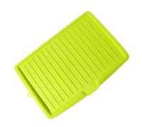 Eujgoov Vassoio per Salva per Drenaggio per Salvamento Scarico di Piatti in Plastica Drammabile per, per Asciugatura Comoda (GREEN)