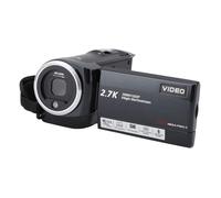 Eujgoov Videocamera da 2,7K Videocamera Compatta per Schermo da 2,8 Pollici per Registrazioni di Viaggio, Adatta per Chiamate Familiari e Instagram Live, Plastica