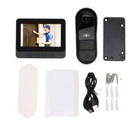 Eujgoov Videocitofono Wireless con Schermo da 4,3 Pollici 1080P 8MP HD 170 Visione Notturna Grandangolare Citofonico di Sicurezza Domestica con Conversazione Bidirezionale