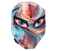 Eujgoov Zaino Moto a LED con Occhi Mistici Programmabili e Design 3D a Guscio Rigido Impermeabile per Viaggi e Ciclismo