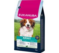 Eukanuba Mangime secco per cani con agnello e riso per razze di taglia piccola e media, mangime secco premium per cani adulti, 12 kg