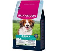 Eukanuba Mangime secco per cani con agnello e riso per razze di taglia piccola e media, mangime secco premium per cani adulti, 3 kg