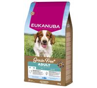 Eukanuba Grain Free Adult Small & Medium Breed con Salmone Crocchette per cani - Set %: 2 x 12 kg