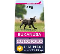 EUKANUBA Cibo per cuccioli con pollo fresco per razze di taglia grande, alimento secco premium per cuccioli, 3 kg