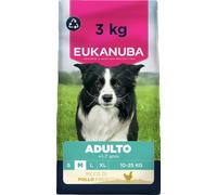 EUKANUBA Cibo secco per Cani con pollo fresco per razze di taglia media - Alimento secco premium per Cani adulti, 3 kg
