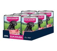 EUKANUBA Cibo umido per cani senior con manzo e zucca, cibo umido premium senza cereali per cani anziani, 6 x 400 g lattine