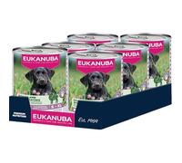 EUKANUBA Cibo umido per cuccioli con agnello e patate, Alimento umido premium senza cereali per cani giovani, 6 barattoli da 400 g