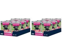 EUKANUBA Cibo umido per cuccioli con manzo e zucca, alimento umido premium senza cereali per cani junior, 6 x 400 g lattine (Confezione da 2)