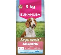 EUKANUBA Crocchette per cani anziani taglia piccola/media con pesce, 3 kg