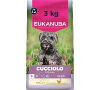 EUKANUBA Crocchette per cuccioli taglia piccola con pollo fresco, 3 kg | Cibo secco premium per puppy | Alimento con DHA | Calcio per ossa e articolazioni | Con omega 3 e 6