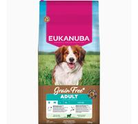 EUKANUBA Cibo secco per Cani senza cereali con agnello per razze di taglia piccola e media - Alimento secco premium privo di cereali per Cani adulti, 12 kg