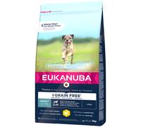 Eukanuba Grain Free Adult Small / Medium Breed Pollo Crocchette per cani - Set %: 2 x 3 kg