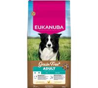 EUKANUBA Grain Free Adult Small Medium Chicken 12 kg cibo secco senza cereali con pollo per cani di piccola e media taglia