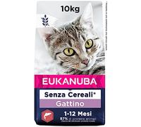 EUKANUBA Grain Free Crocchette gattini con salmone, 10 kg