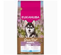 EUKANUBA Grain Free Puppy Large Ocean Fish 12 kg cibo secco senza cereali con pesce per cuccioli di razze grandi