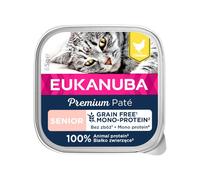 EUKANUBA Grain Free Senior Monoprotein paté per gatti anziani Pollo 85 g