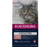 Eukanuba Senior Grain Free Salmone Crocchette per gatto - 2 kg