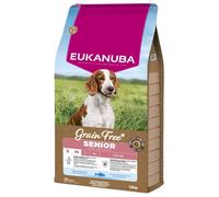 Eukanuba Grain Free Senior Small & Medium Pesce - 12 kg