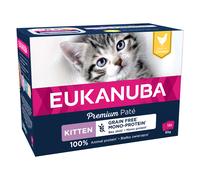 Eukanuba Kitten Senza cereali Pollo umido per gatto - 12 x 85 g