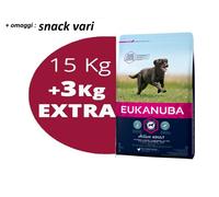 eukanuba large breed maxi al pollo sacco da 15 kg + 3 gratis = 18 kg + OMAGGIO
