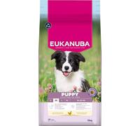 Eukanuba Mangime per cuccioli con pollo fresco per razze di taglia media, mangime secco premium per cani giovani, 15 kg