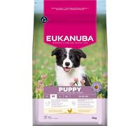 Eukanuba Mangime per cuccioli con pollo fresco per razze di taglia media, mangime secco premium per cani giovani, 3 kg