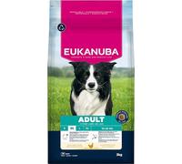 Eukanuba Mangime secco per cani con pollo fresco per razze di taglia media, mangime secco premium per cani adulti, 3 kg