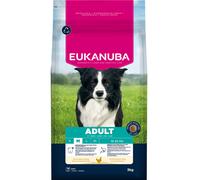 Eukanuba Mangime secco per cani con pollo fresco per razze di taglia media, mangime secco premium per cani adulti, 3 kg