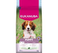 Eukanuba Mangime per cuccioli con agnello e riso per razze di taglia piccola e media, mangime secco premium per cani giovani, 12 kg