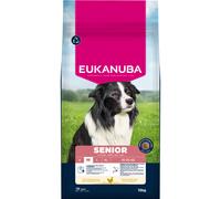 Eukanuba Senior Mangime per cani con pollo fresco per razze di taglia media, mangime secco premium per cani anziani, 15 kg