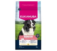 Eukanuba Senior Mangime per cani con pollo fresco per razze di taglia media, mangime secco premium per cani anziani, 3 kg